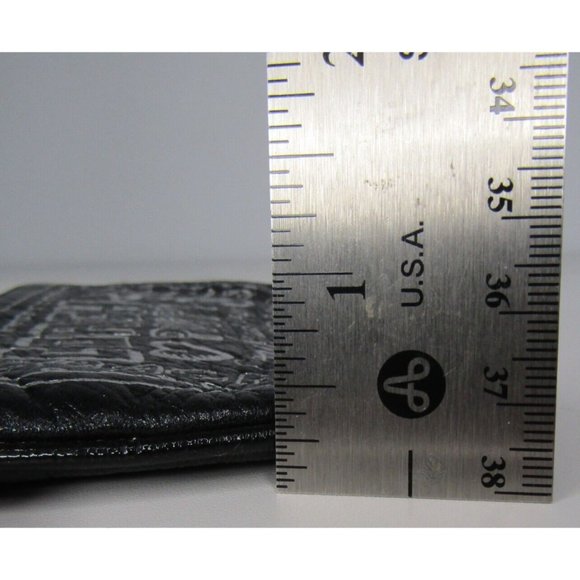 Vintage Coach Poppy Black And Silver Wristlet Purse 6" - Picture 10 of 12